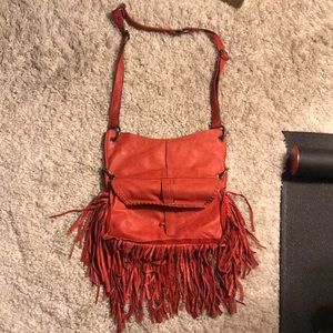Cut n’ Paste- leather fringe bag